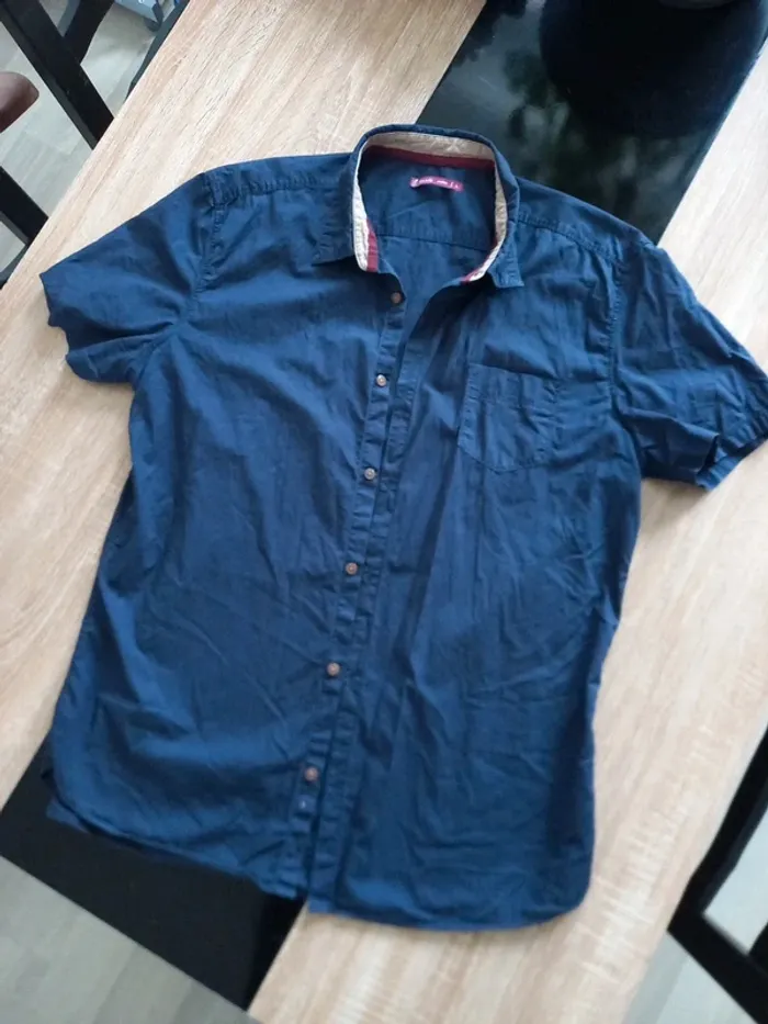 Chemise homme bleue L - photo numéro 8