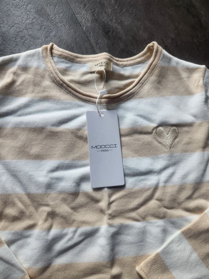Pull léger beige et blanc 🩷 - photo numéro 4