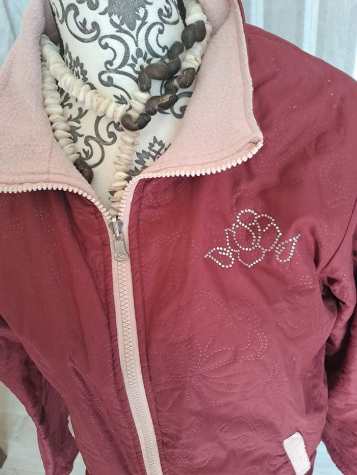 Veste polaire et lin réversible T 38/40 - photo numéro 2