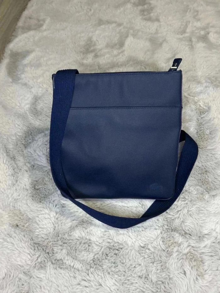 Sacoche Lacoste bandoulière bleu