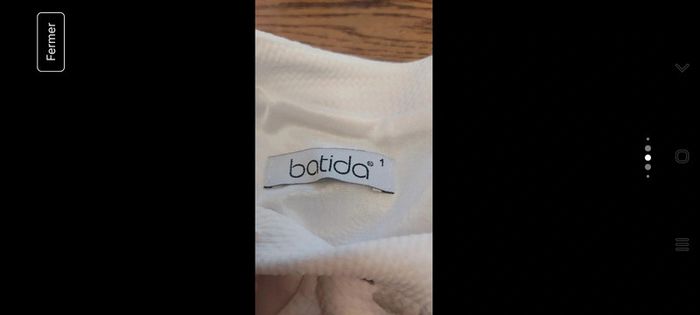 Robe Batida t 1 (36) fond blanc et bleu fleuries - photo numéro 14