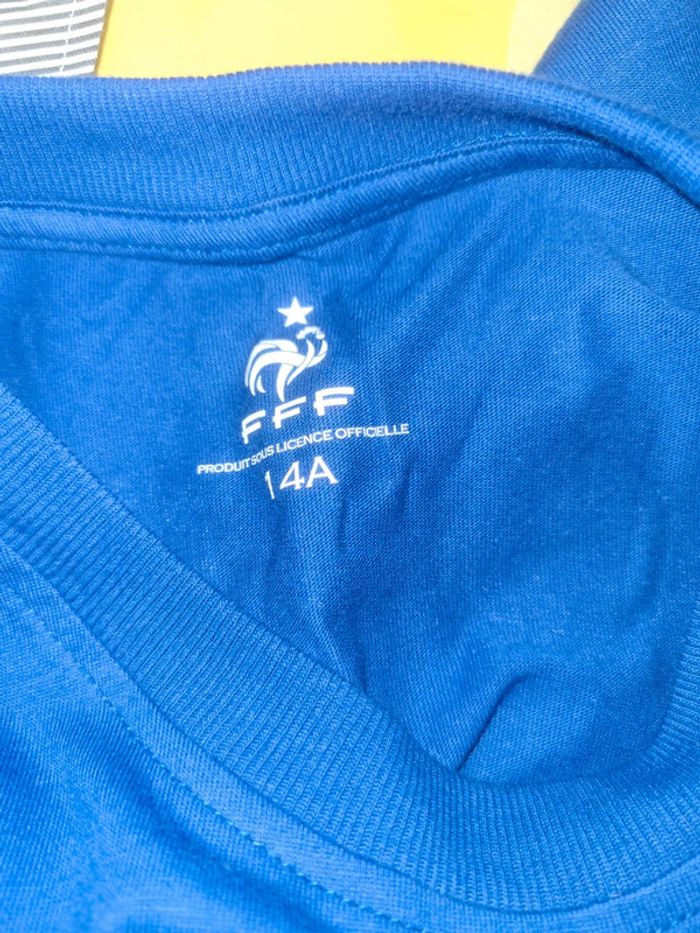 Tee-shirt garçon FFF France neuf 14 ans - photo numéro 3