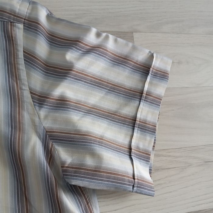 Chemise rayée homme à manches courtes Jean Chatel taille 42 - photo numéro 3