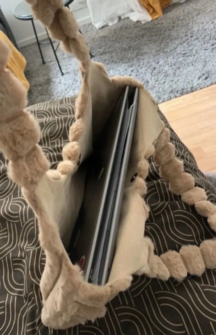 Sac à main velour - photo numéro 2