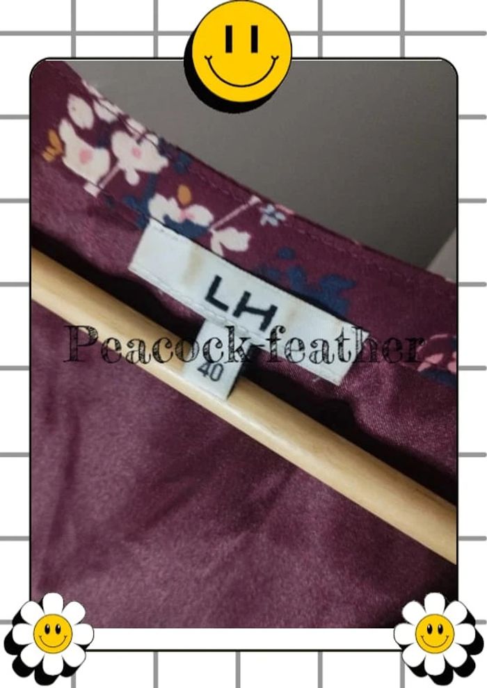 Robe fleurie bordeaux 40 la halle - photo numéro 5