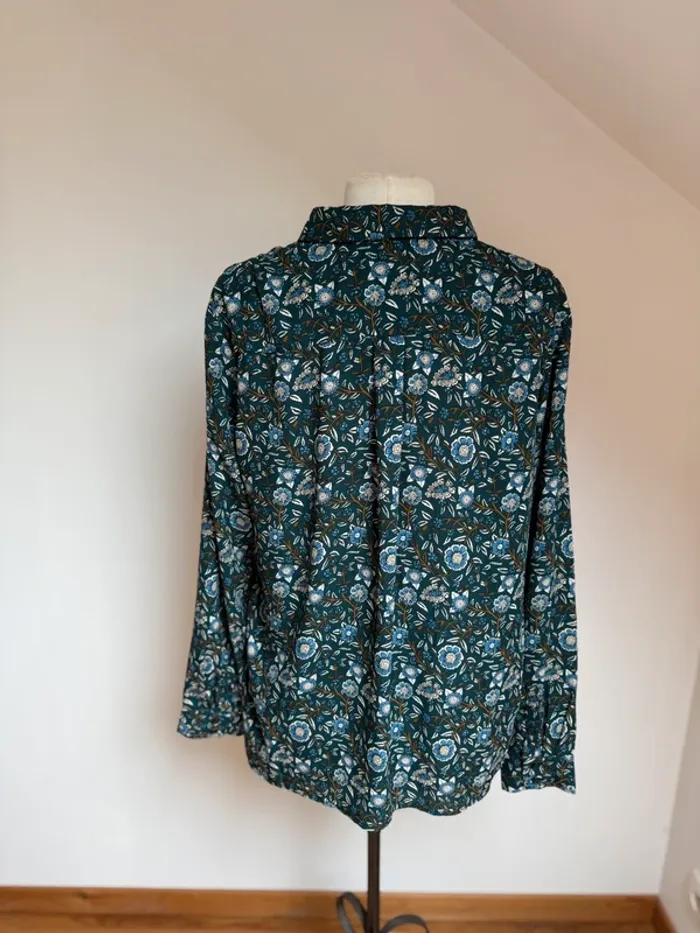 Superbe chemise fleurie fluide neuve Monoprix 46 - photo numéro 5