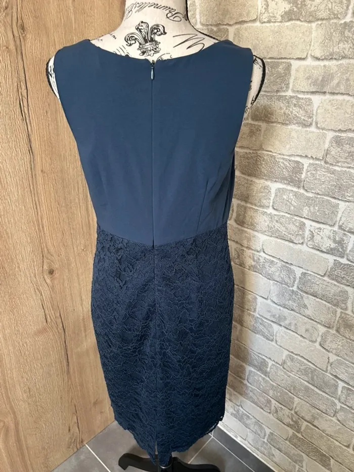 Robe chic bleu marine taille 38 - photo numéro 4