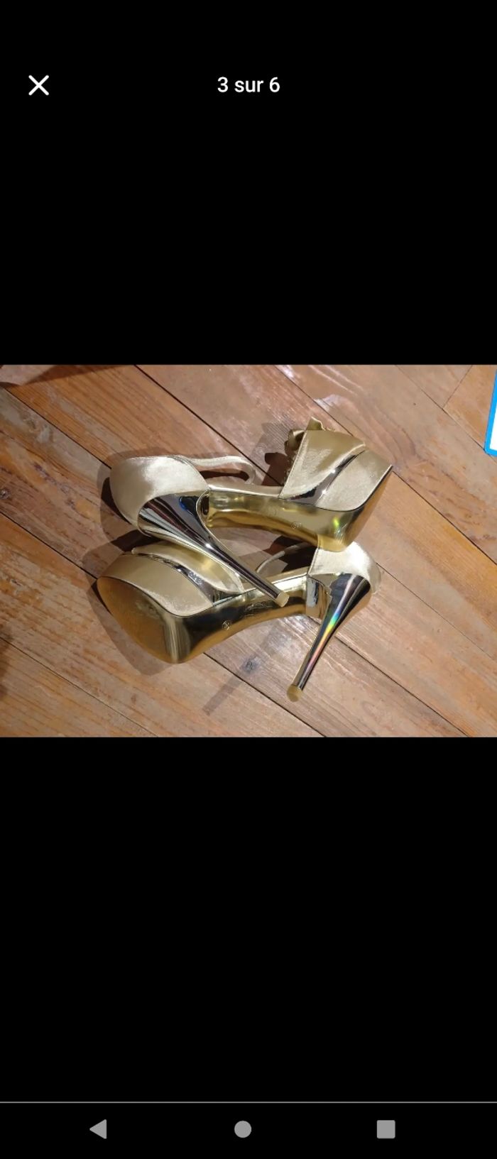 Chaussures dorées Renato nucci - photo numéro 2
