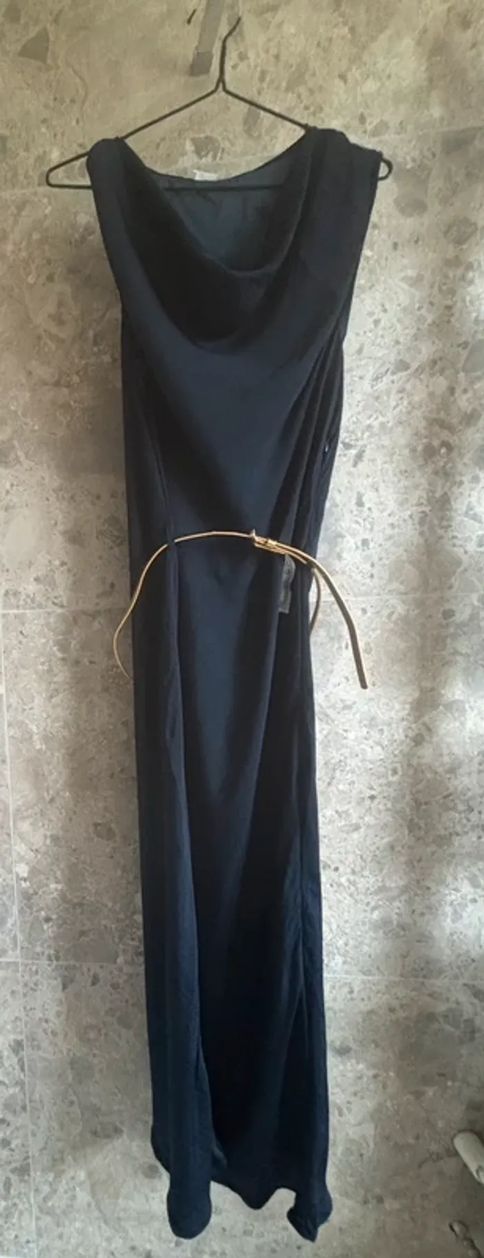 Robe longue bleue marine Gemo - photo numéro 2