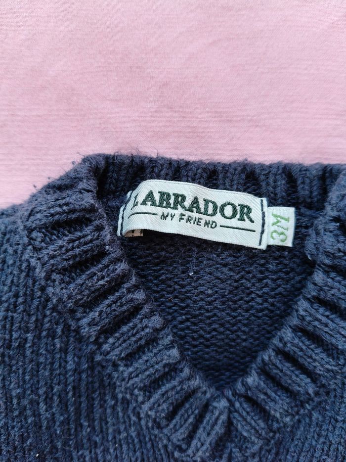 Gilet sans manches chaud mixte Labrador bleu foncé 3 mois - photo numéro 2
