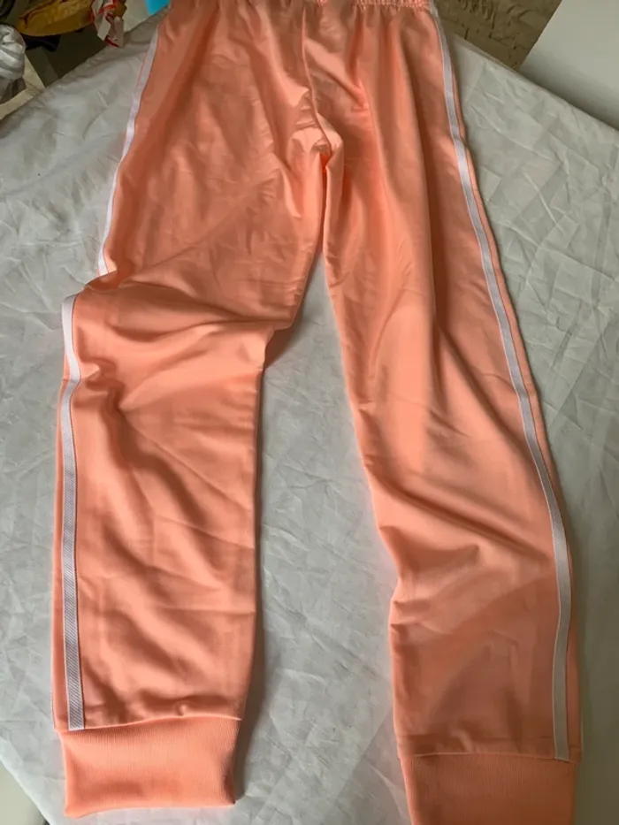 Jogging rose saumon adidas vintage taille 164cm XS-S