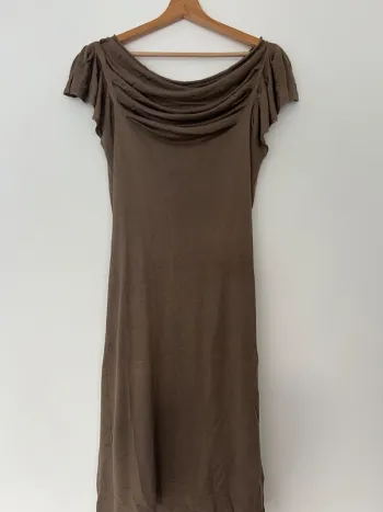 Robe longue drapée femme Esprit