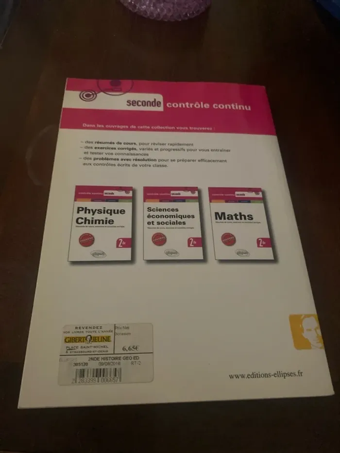 Livre histoire Géographie seconde Très bon état - photo numéro 2