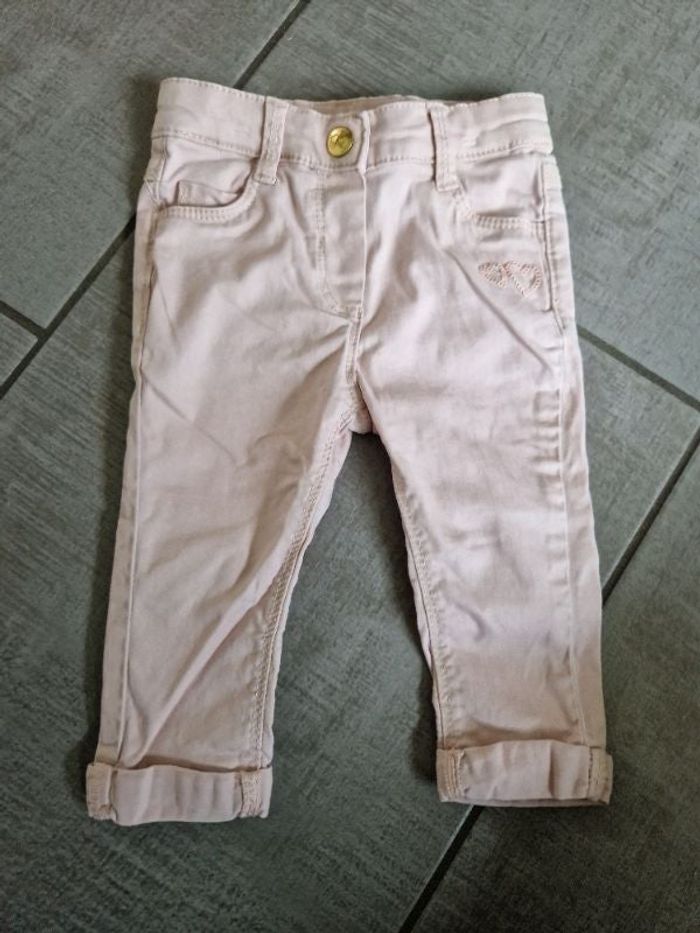 Jeans rose pâle 9 mois tao