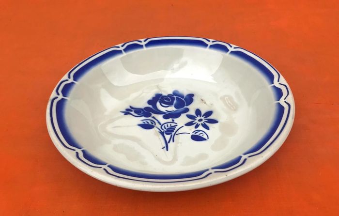 Ancien plat creux  Faïence Fenal Badonviller  Décor floral - photo numéro 7