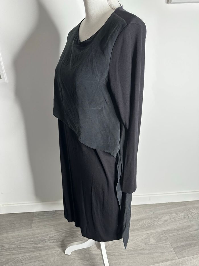 Robe noire et grise en soie Cos T36 S - photo numéro 5
