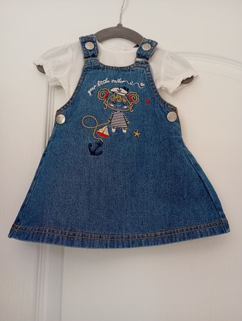 Ensemble robe en jean 3 mois 