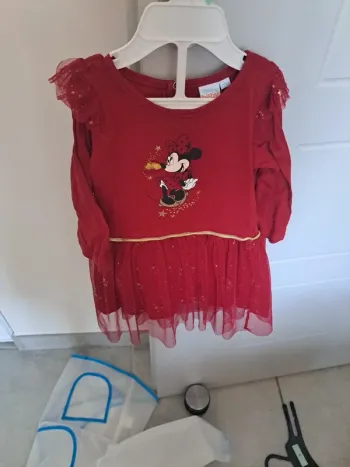 Robe minnie manches longues 23 mois