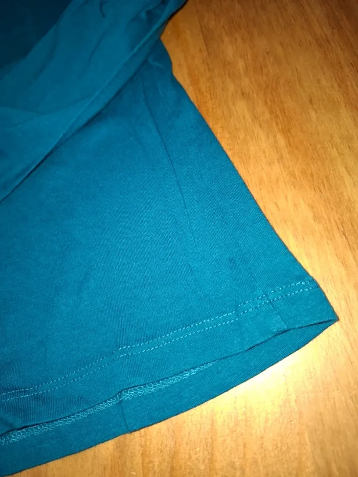 T-shirt manches longues bleu vert Kiabi 10 ans - photo numéro 3