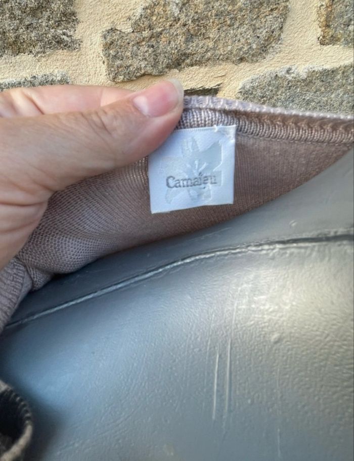 Cardigan en maille fine beige rose - Camaïeu - photo numéro 5