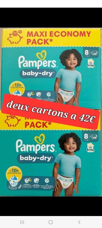 Pampers taille 8