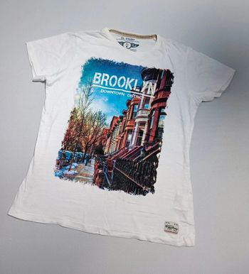 T-shirt blanc "Brooklyn" L
