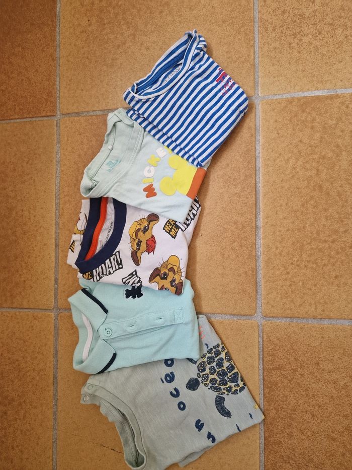 Lot t shirt manches courtes