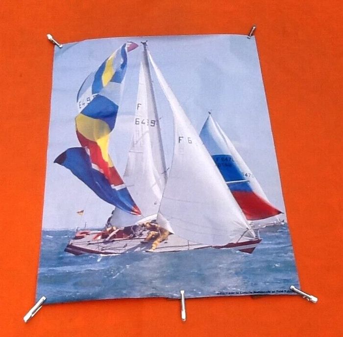 Années 1980 Affiche Nautisme Régate de Voiliers Offert par la Loterie Nationale et Télé 7 jours - photo numéro 2