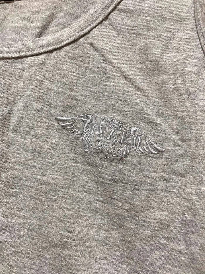 Crop top gris Myako brodé – Taille 1 - photo numéro 5