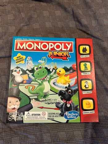 Jeu de société Monopoly junior. 