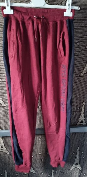Pantalon de sport bordeaux taille 40-42