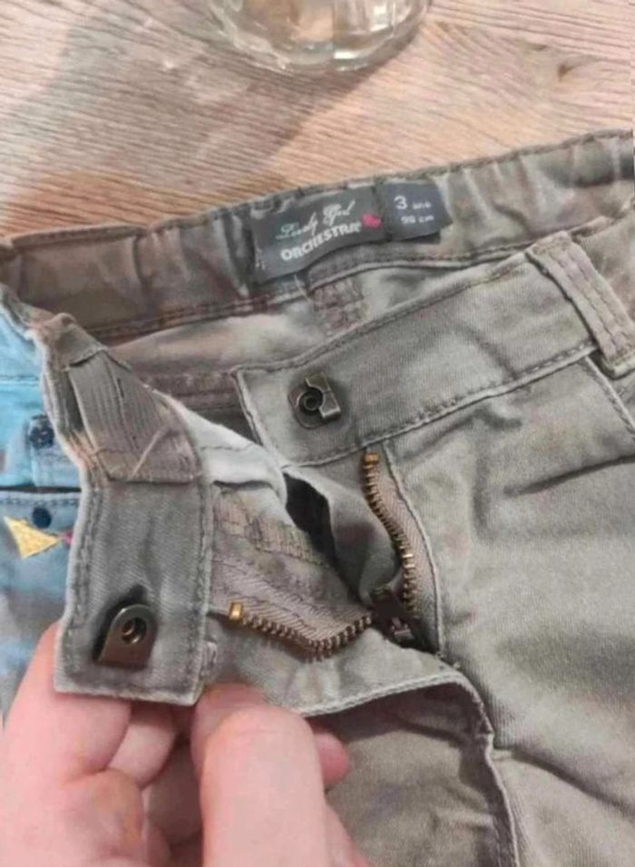 Jeans gris  fille  3  ans  orchestra - photo numéro 3