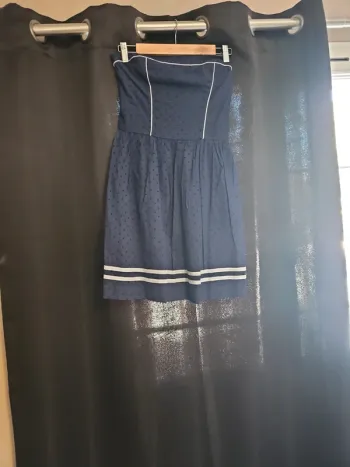 Robe sans manche bleu marine