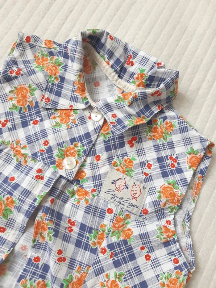 Chemise sans manches vintage 18 mois - photo numéro 2