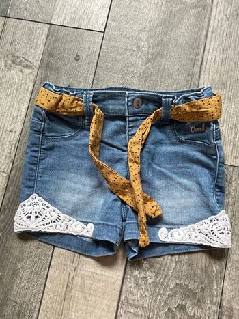 Short jean et dentelle creeks 18 mois