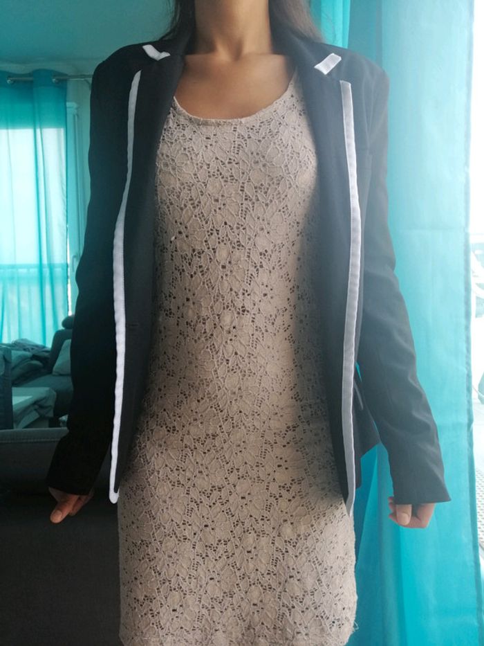 #Veste noire et blanche - photo numéro 2