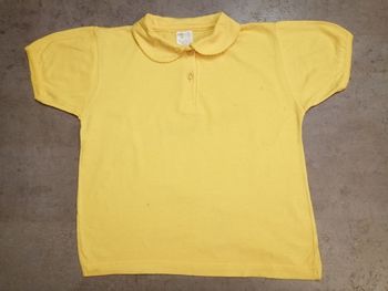 Polo manches courtes Taille 126 jaune
