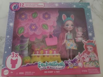 Enchantimals - Bree bunny avec 4 animaux- neuf