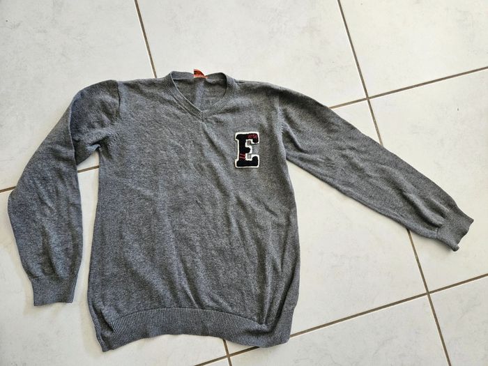 Pull col V garçon Tao 12 ans u28 - photo numéro 2