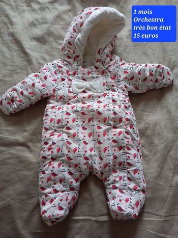 Combipilote fille 1 mois