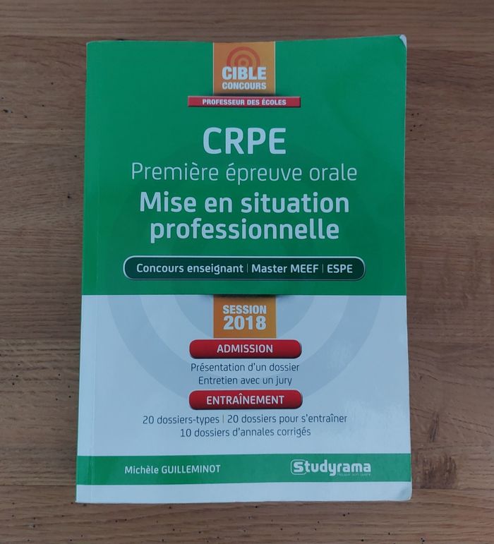 Professeur des écoles CRPE mise en situation professionnelle