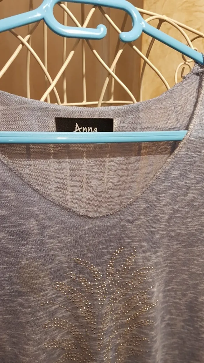 Pull fin bleu - photo numéro 3