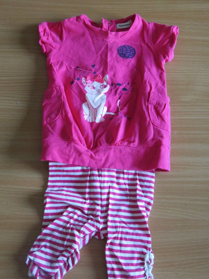 ens tunique+ leggings 6mois
