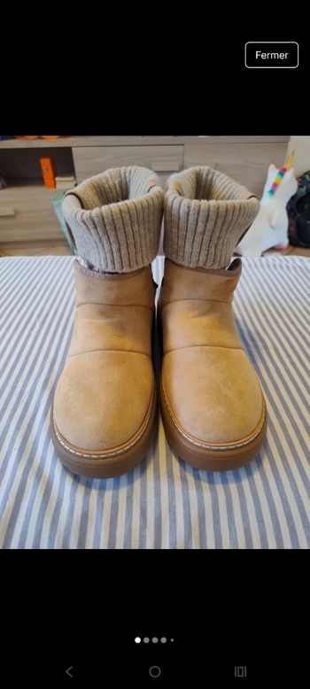 Bottines Zara en suède