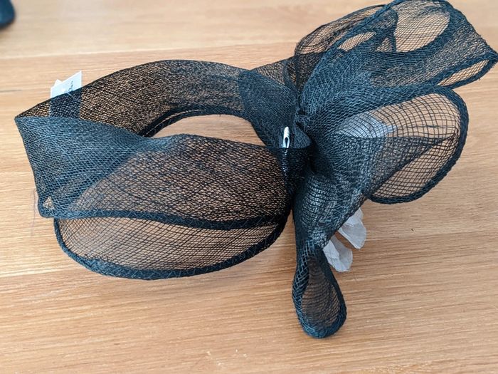 Headband mariage noir et gris - photo numéro 4