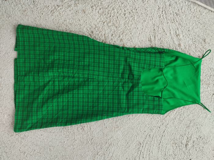 💚 Robe Vichy Vert Vif Jennyfer - Dos Nu - 10 ans - photo numéro 2