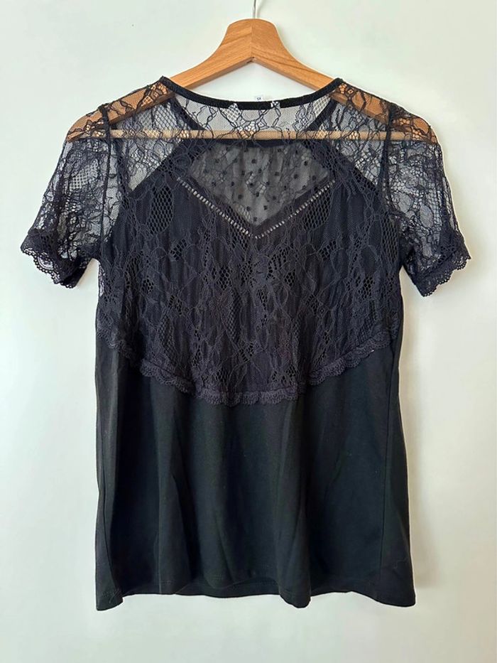 Blouse manches courtes noir XS - photo numéro 5