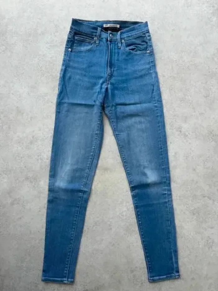 Jeans Levi's Mile High Super Skinny W27 FR36 coupe skinny bleu Femme Women pan575b - photo numéro 2