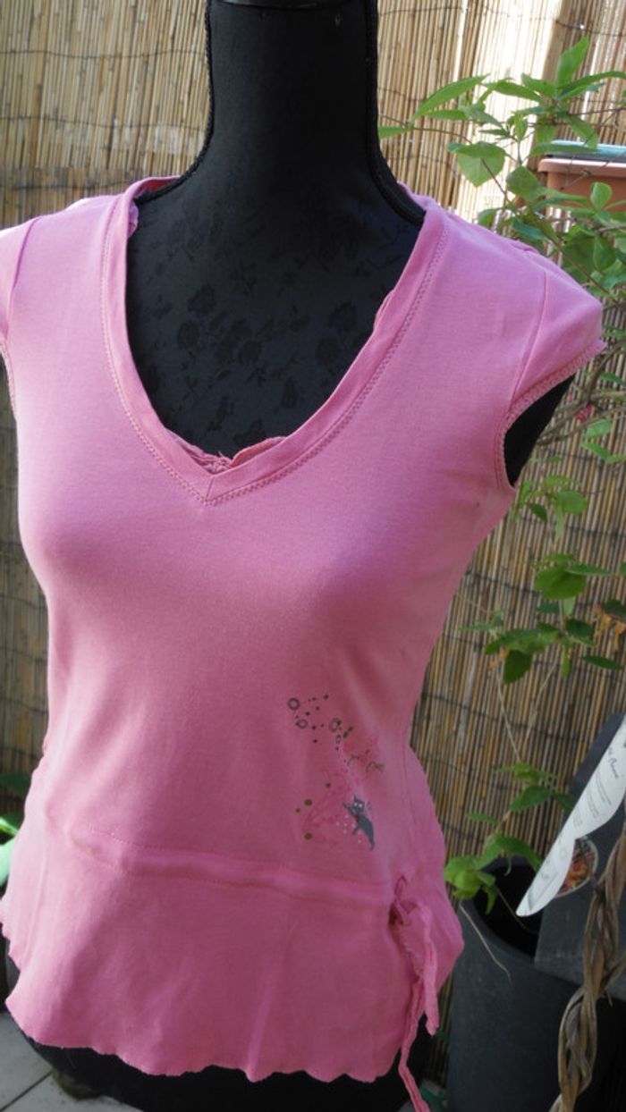 t-shirt rose - photo numéro 2