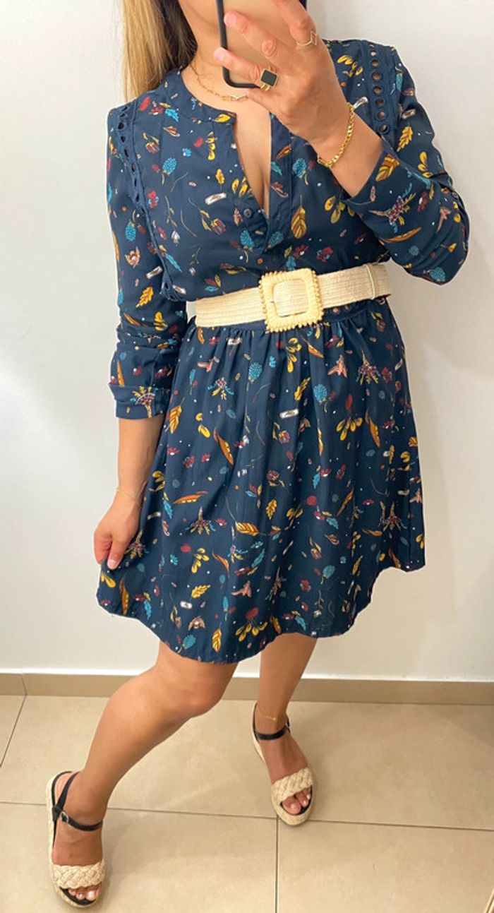 Robe Imprimée Avec Broderie Taille S - photo numéro 5